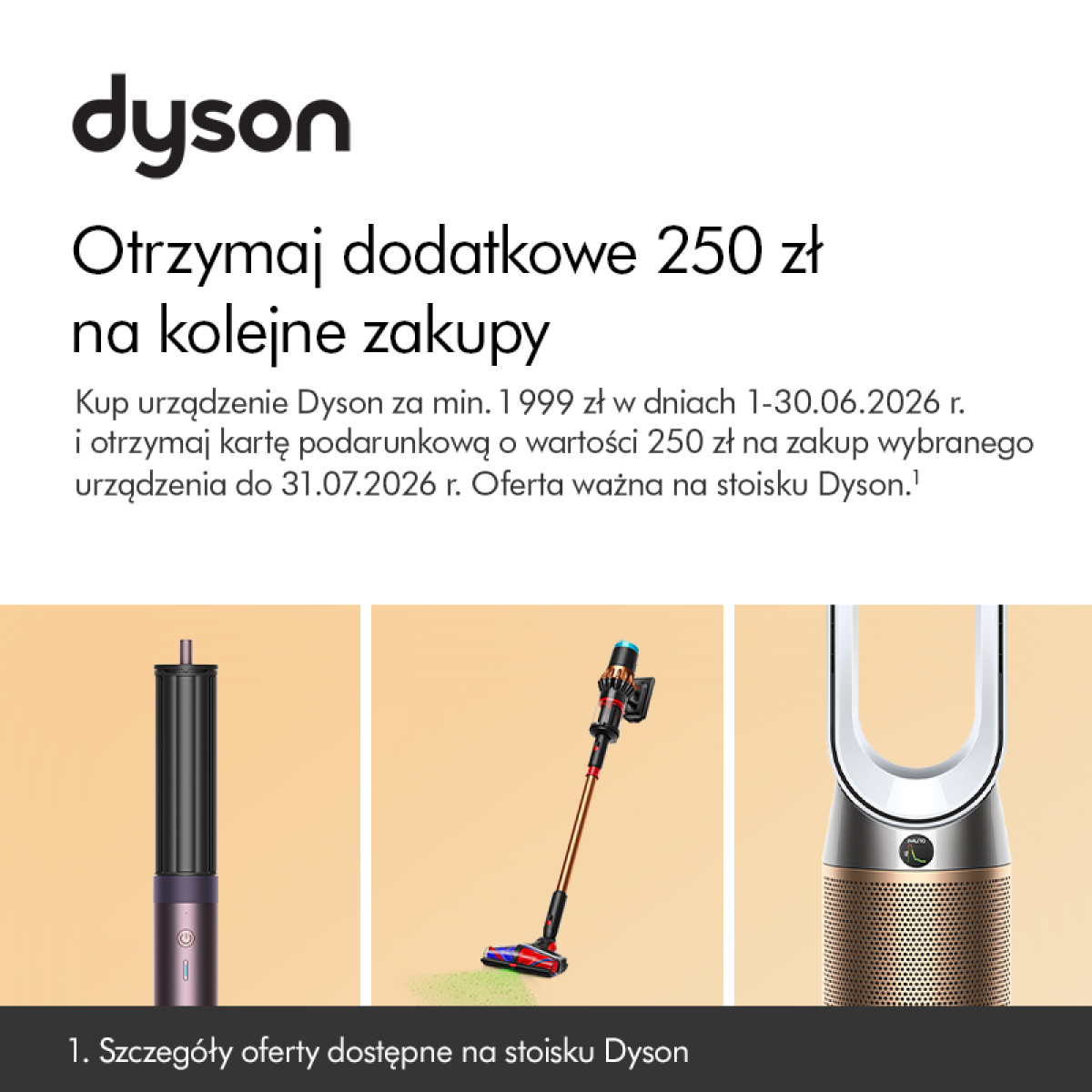 Otrzymaj dodatkowe 250zł na kolejne zakupy.