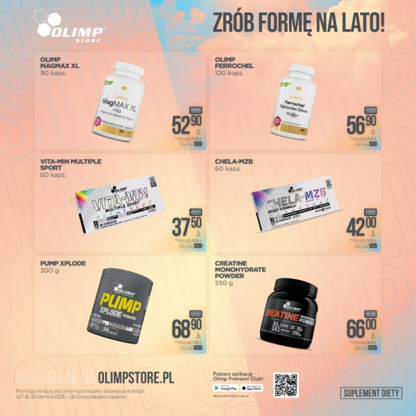 CZERWCOWE PROMOCJE W OLIMP STORE