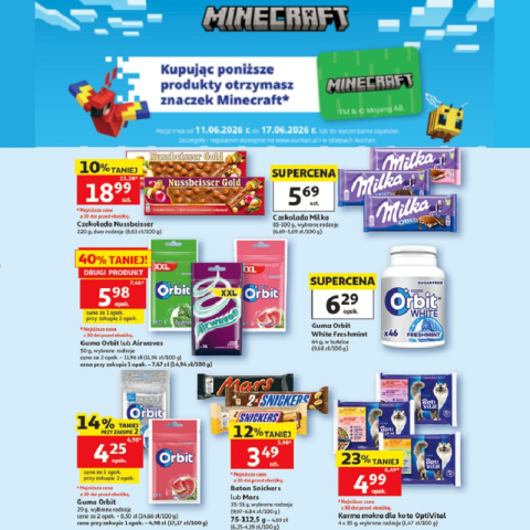 Naklejkomania Minecraft w Auchan
