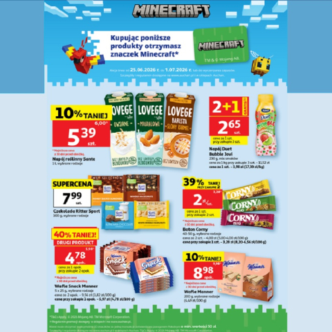 Naklejkomania Minecraft w Auchan.