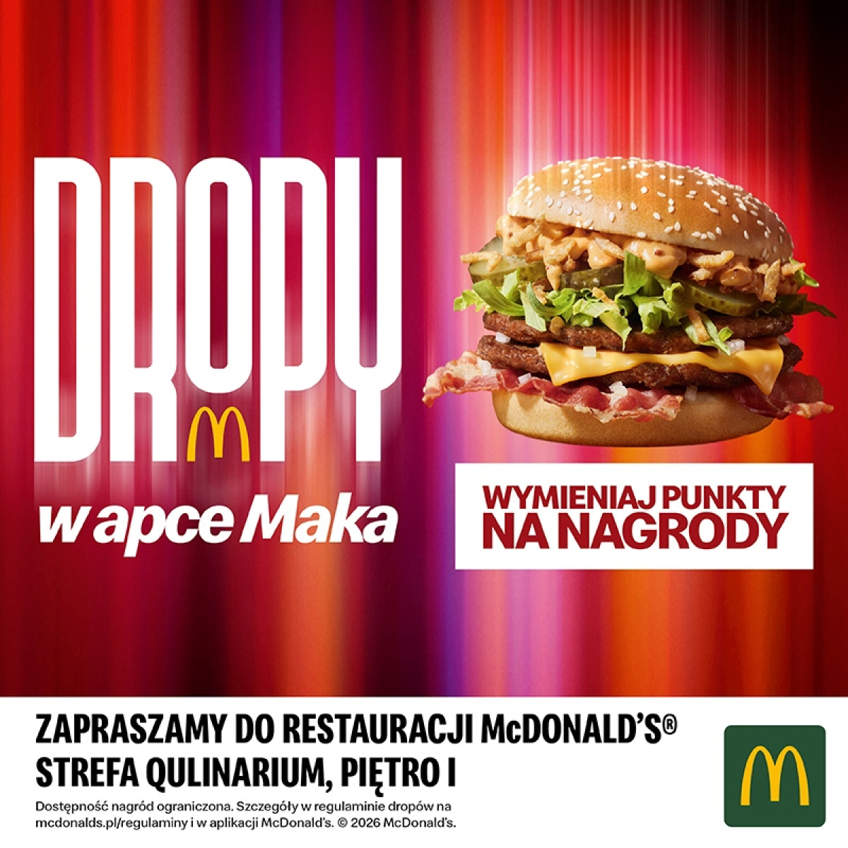 Przez całe lato wyjątkowe dropy będą wpadać do apki Maka!