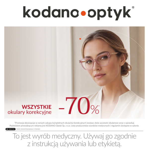 WSZYSTKIE okulary korekcyjne 70% taniej w KODANO Optyk!