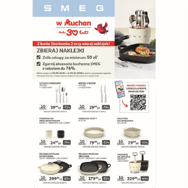 SMEG w Auchan na 30 lat.