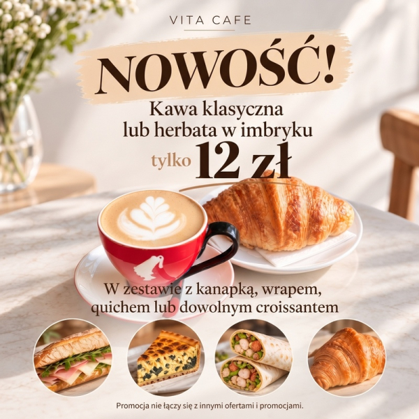 Kawa lub herbata za 12zł!