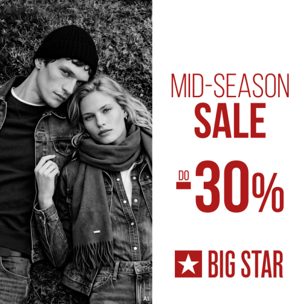 MID SEASON SALE DO -30% NA WYBRANY ASORTYMENT!