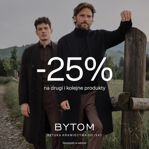 Rabat 25% na drugi i kolejne produkty