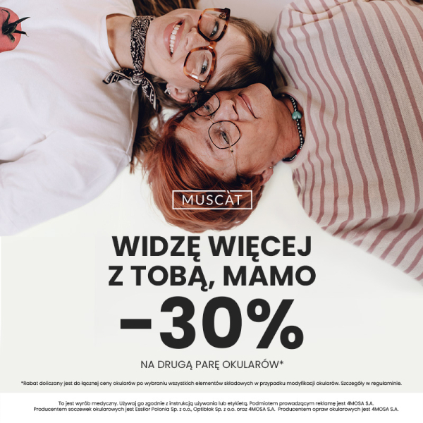 Widzę więcej z Tobą, Mamo – 30% rabatu na drugą parę okularów
