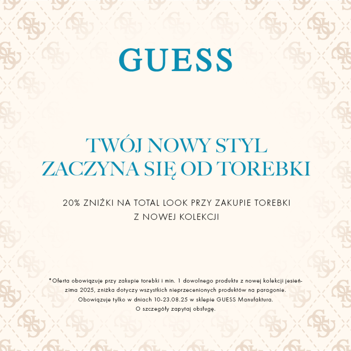 TWÓJ NOWY STYL ZACZYNA SIĘ OD TOREBKI GUESS