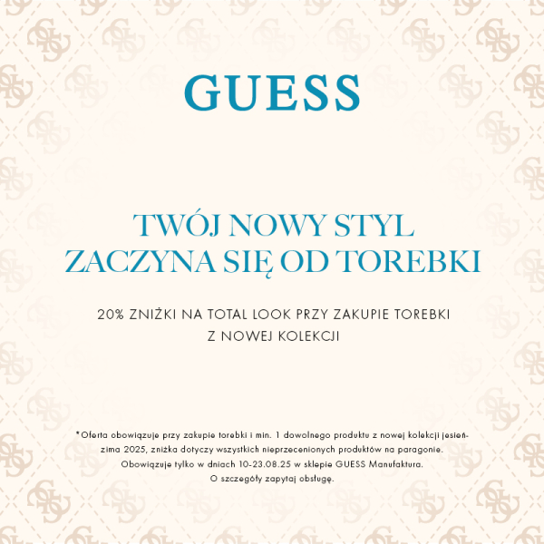 TWÓJ NOWY STYL ZACZYNA SIĘ OD TOREBKI GUESS
