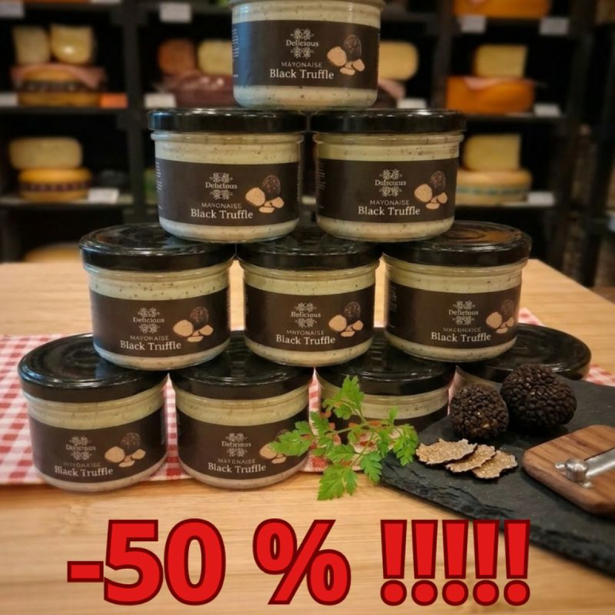 - 50 % na majonez truflowy