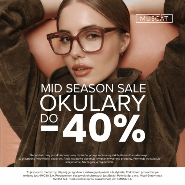 Mid Season Sale w Muscat: Do -40% na okulary!