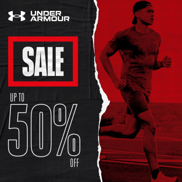UNDER ARMOUR SALE UP TO 50%  OFF