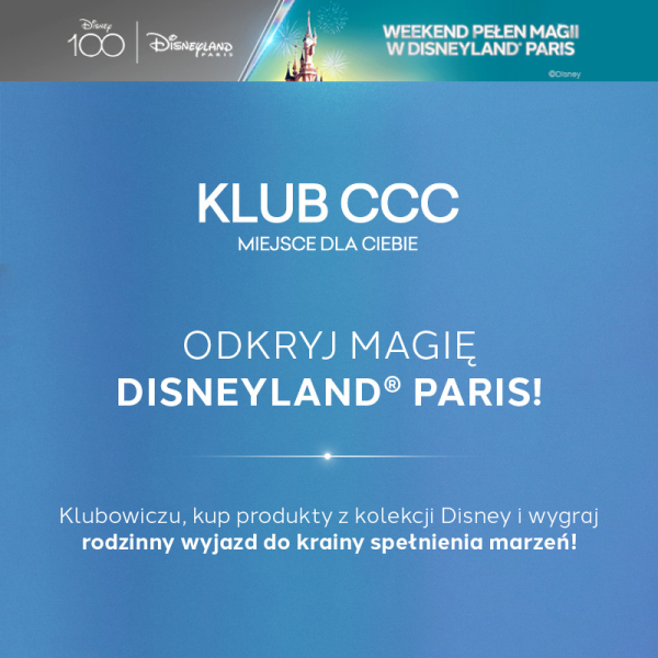: Konkurs dla klubowiczów CCC - wygraj​ pobyt w Disneyland® Paris
