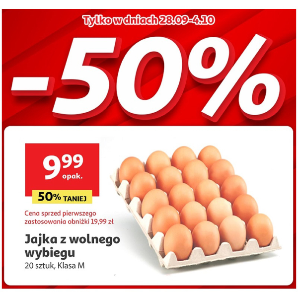 Promocja 50% na wybrane artykuły w Auchan